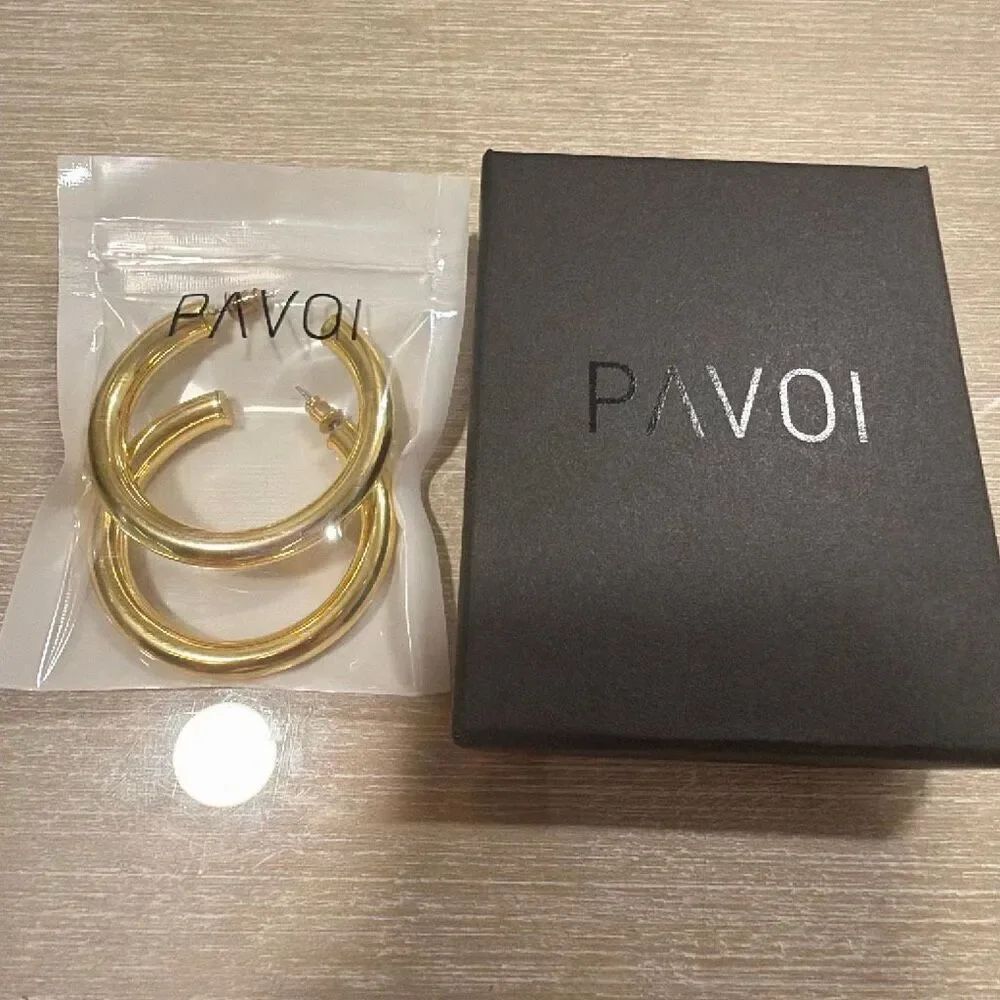 Gold Hoops Earrings